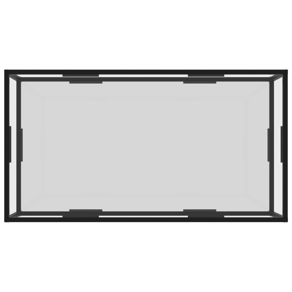 322902 Coffee Table Transparent 120x60x35 cm Tempered Glass