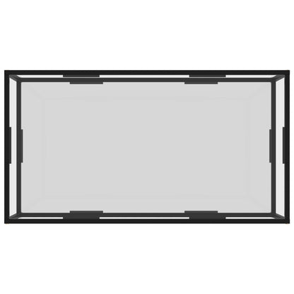 322902 Coffee Table Transparent 120x60x35 cm Tempered Glass