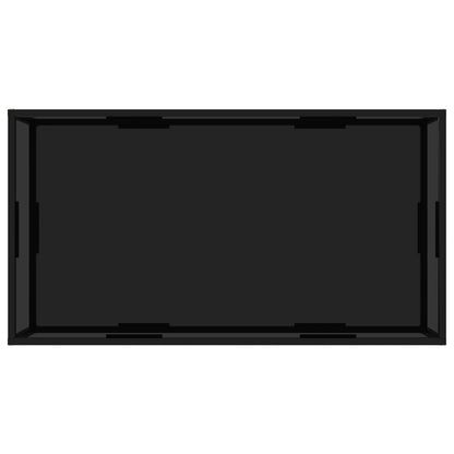 322903 Coffee Table Black 120x60x35 cm Tempered Glass