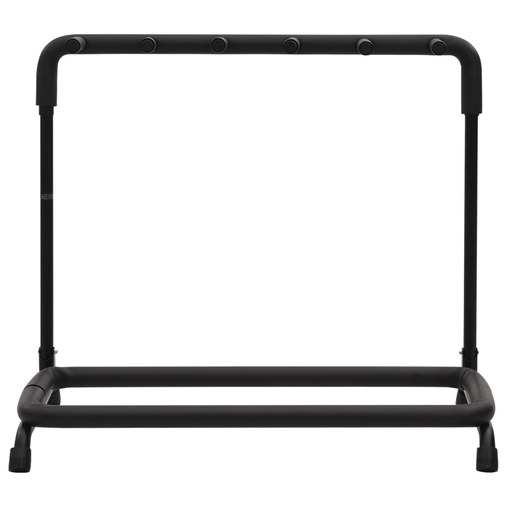 Supporto Pieghevole per Chitarra con 5 Sezioni Nero 74x41x66 cm