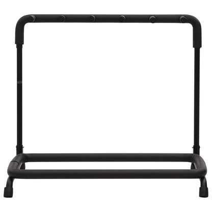 Supporto Pieghevole per Chitarra con 5 Sezioni Nero 74x41x66 cm