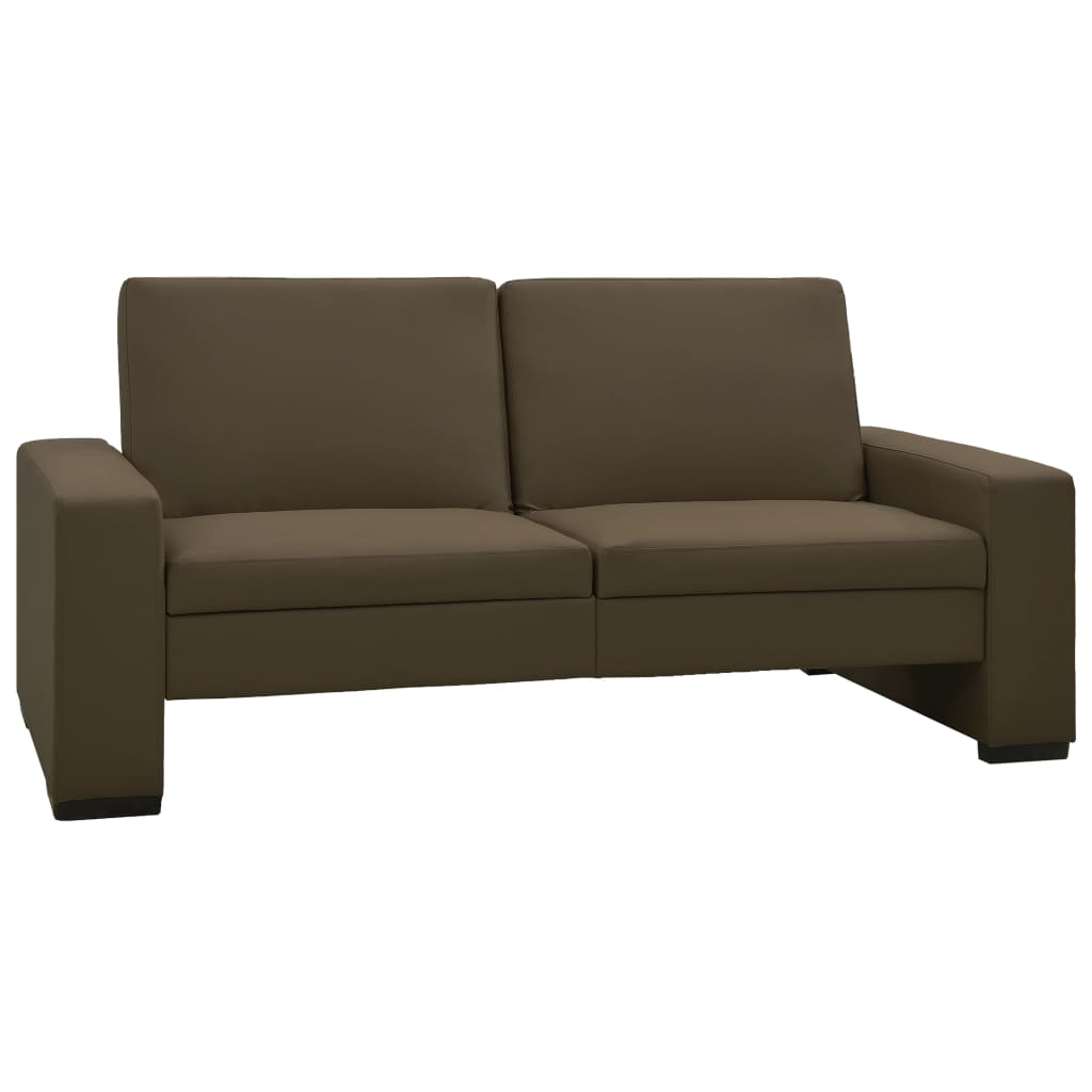 Divano Letto Marrone in Similpelle
