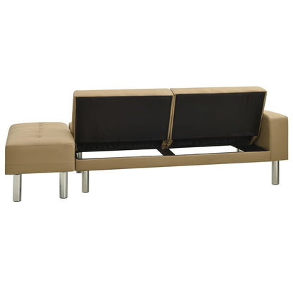 Divano Letto Cappuccino in Similpelle