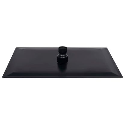 Testa Doccia a Pioggia Acciaio Inox 30x20 cm Rettangolare Nera