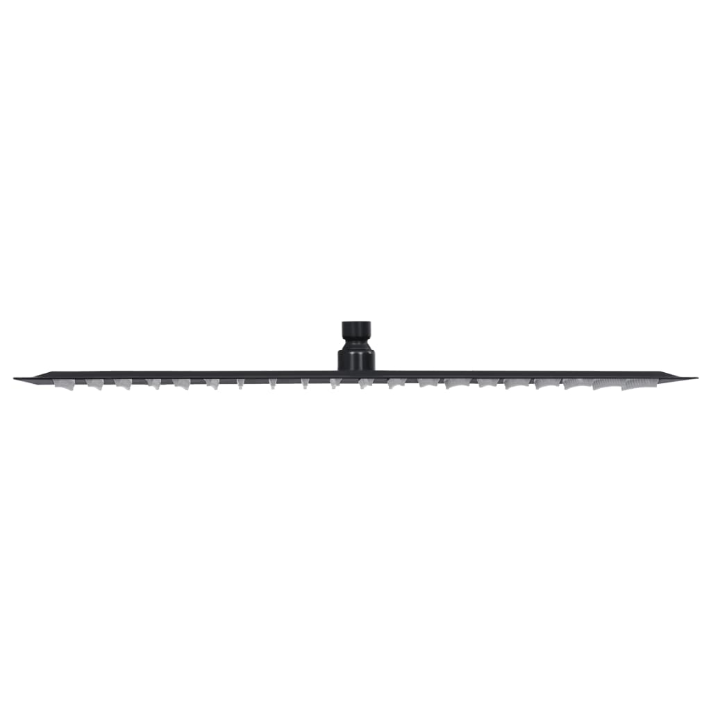 Testa Doccia a Pioggia Acciaio Inox 50x30 cm Rettangolare Nera