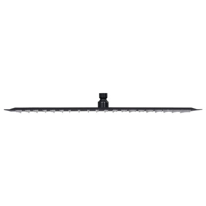 Testa Doccia a Pioggia Acciaio Inox 50x30 cm Rettangolare Nera