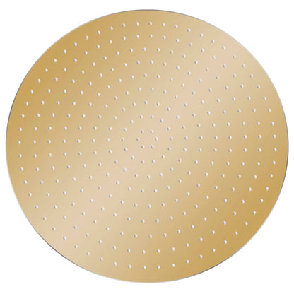Testa Doccia a Pioggia in Acciaio Inox 40 cm Rotonda Oro