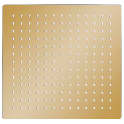 Testa Doccia a Pioggia in Acciaio Inox 30x30 cm Quadrata Oro