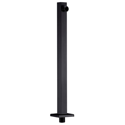Braccio di Supporto Doccia Quadrato Acciaio 201 Nero 40 cm
