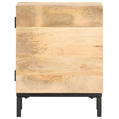 Comodino 40x30x51 cm in Legno Massello di Mango