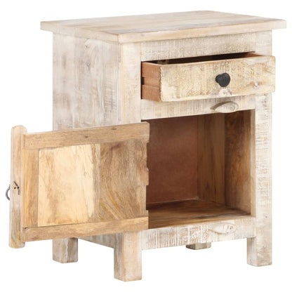 Comodino 40x30x50 cm in Legno di Acacia Grezzo