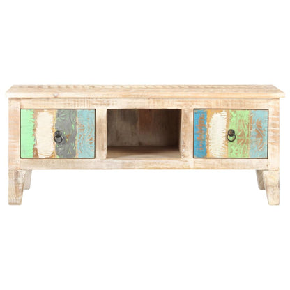 Tavolino da Salotto 100x55x40 cm in Legno di Acacia Grezzo
