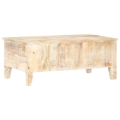 Tavolino da Salotto 100x55x40 cm in Legno di Acacia Grezzo