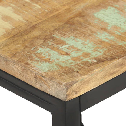 Tavolino da Salotto 110x60x35 cm in Legno Massello di Recupero