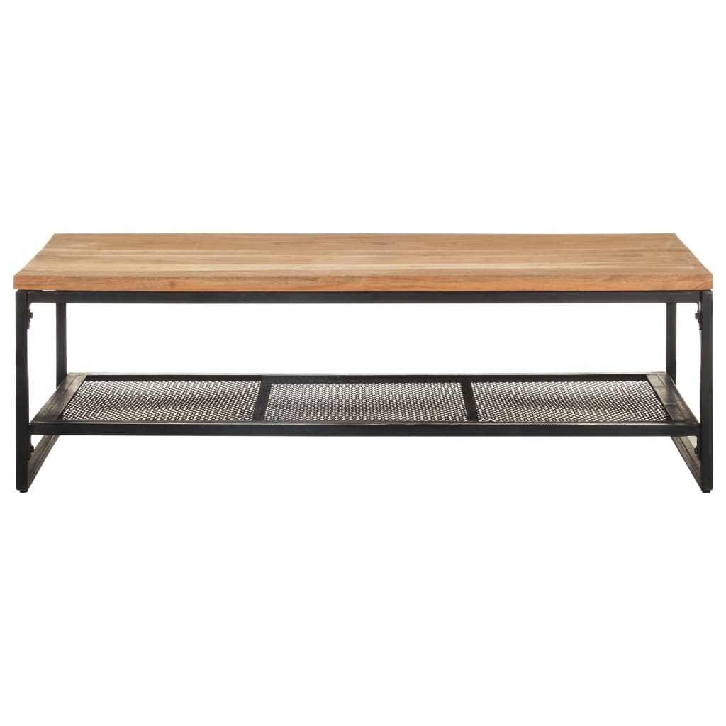 Tavolino da CaffÃ¨ 110x60x35 cm in Legno Massello di Acacia