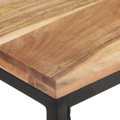 Tavolino da CaffÃ¨ 110x60x35 cm in Legno Massello di Acacia