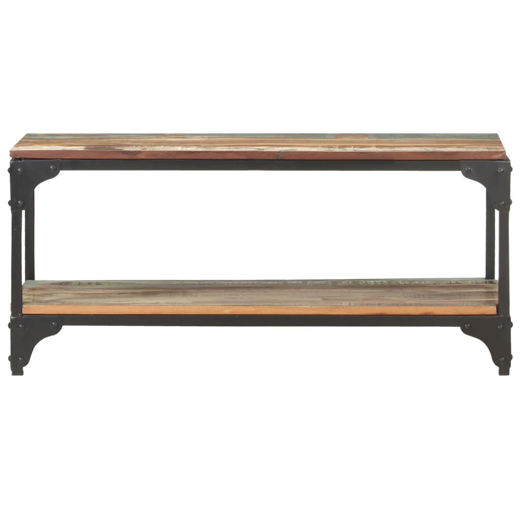 Tavolino da Salotto 90x30x40 cm in Legno Massello di Recupero
