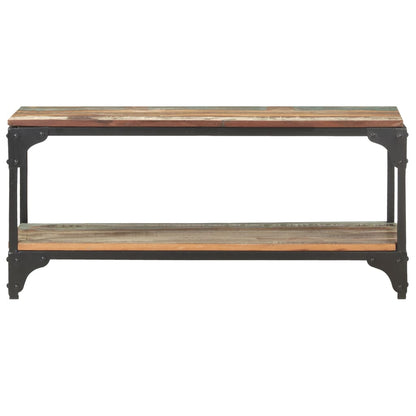 Tavolino da Salotto 90x30x40 cm in Legno Massello di Recupero