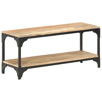 Tavolino da Salotto 90x30x40 cm in Legno Massello di Mango