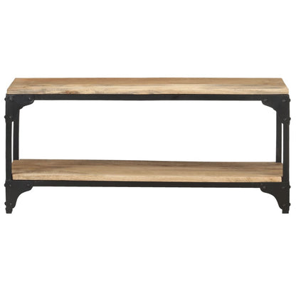 Tavolino da Salotto 90x30x40 cm in Legno Massello di Mango