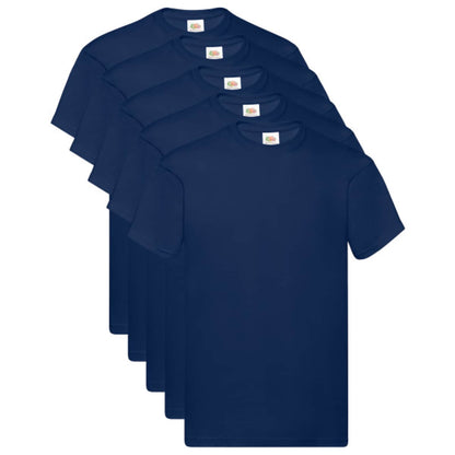 Camicia 5 pcs Blu 5XL Cotone