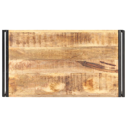 Tavolino da Salotto 100x55x45 cm in Legno di Mango Grezzo