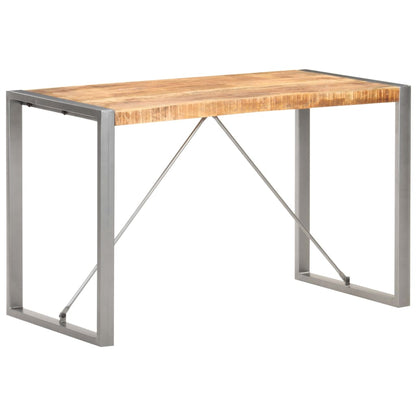 Tavolo da Pranzo 120x60x75 cm in Legno Massello di Mango Grezzo