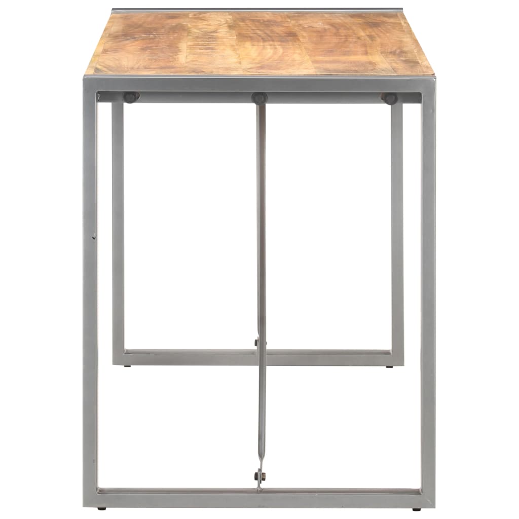 Tavolo da Pranzo 120x60x75 cm in Legno Massello di Mango Grezzo
