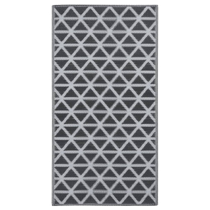 Tappeto da Esterni ARAKIL Nero 80x150 cm in PP