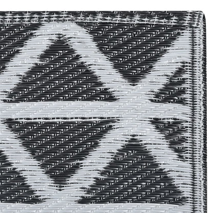 Tappeto da Esterni ARAKIL Nero 160x230 cm in PP