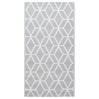 Tappeto da Esterni ARAKIL Grigio 190x290 cm in PP