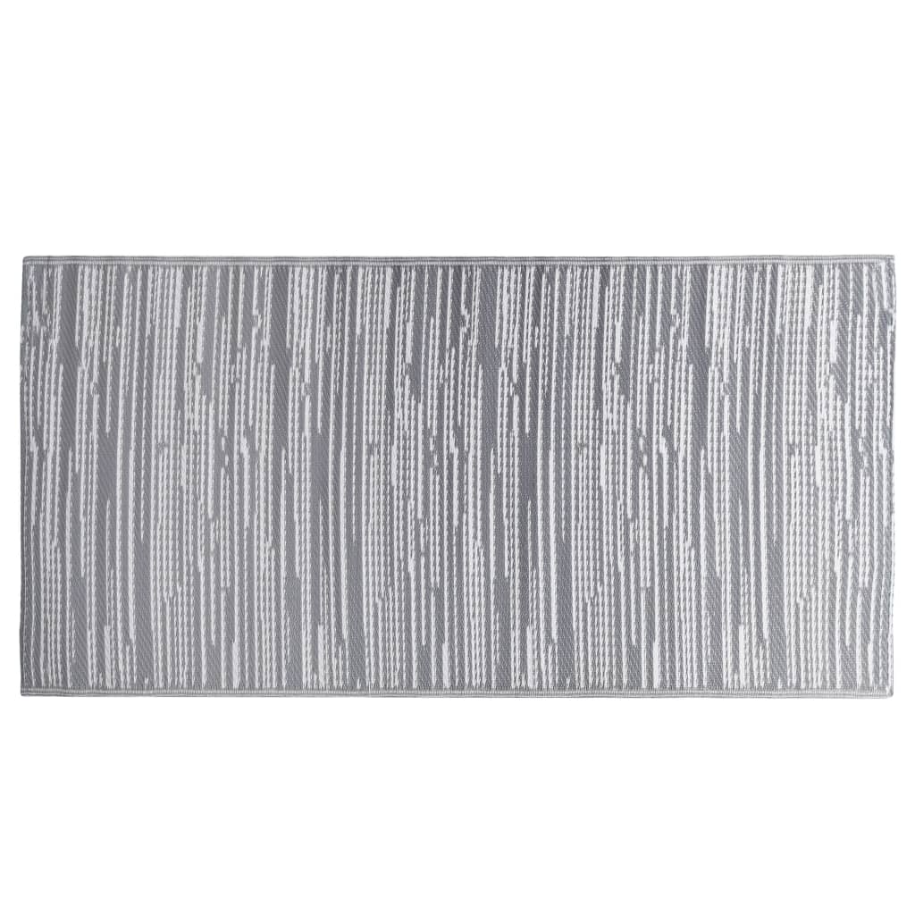 Tappeto da Esterni ARAKIL Grigio 80x150 cm in PP