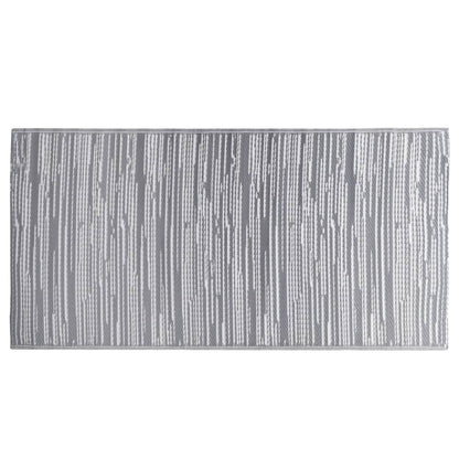 Tappeto da Esterni ARAKIL Grigio 80x150 cm in PP