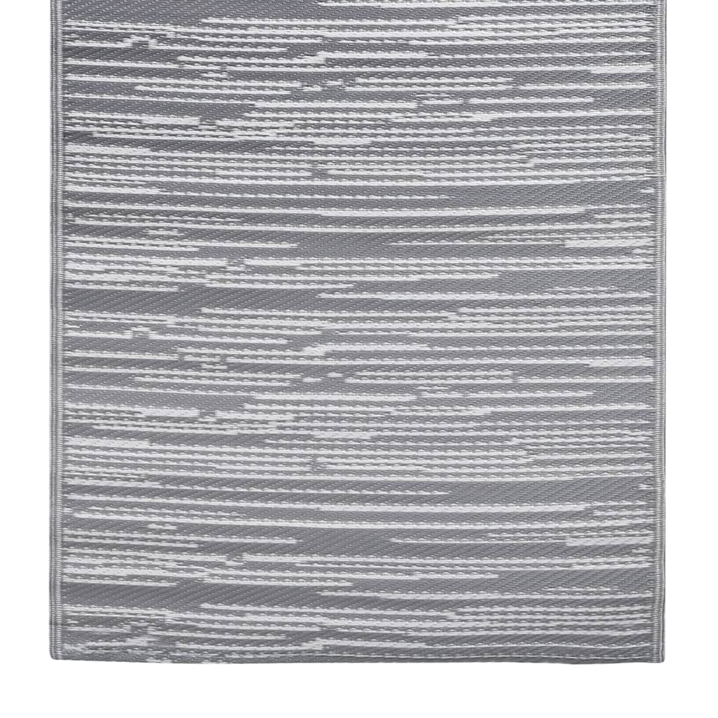 Tappeto da Esterni ARAKIL Grigio 120x180 cm in PP