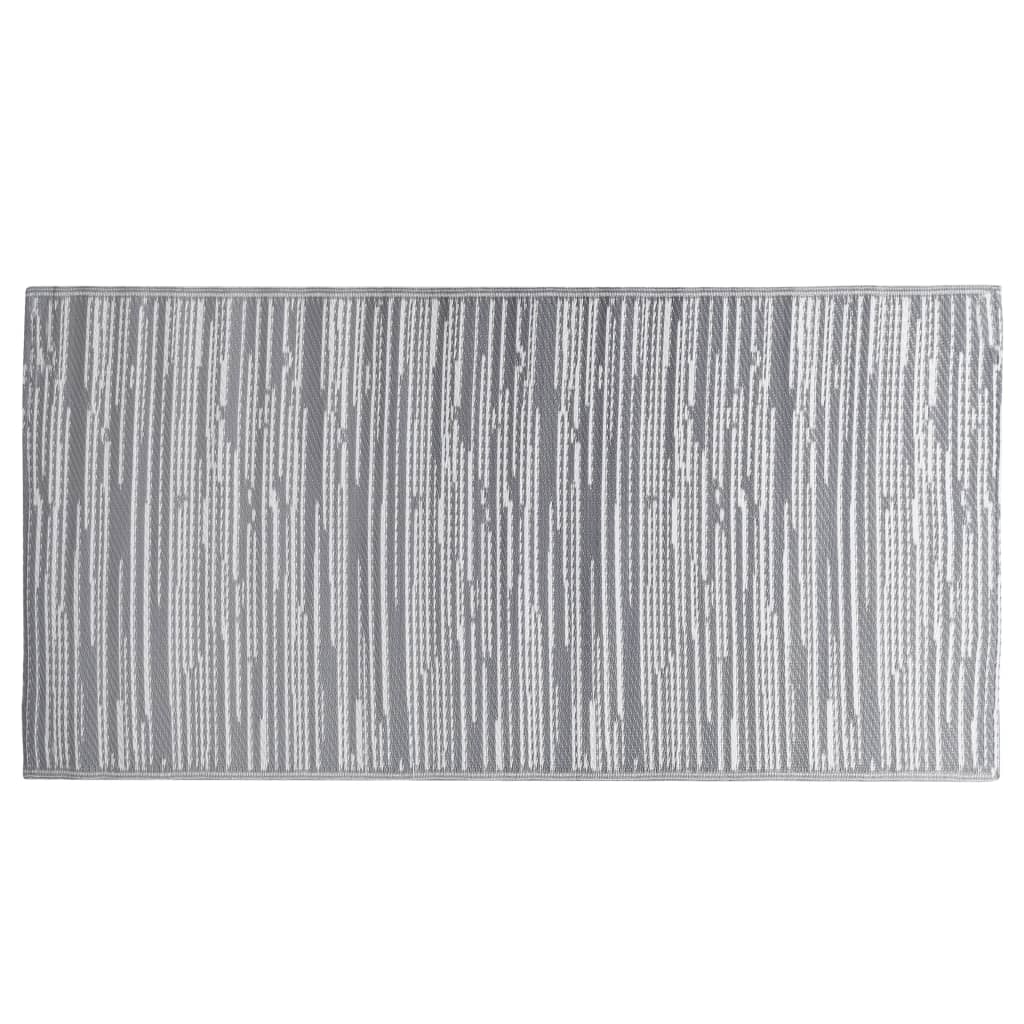 Tappeto da Esterni ARAKIL Grigio 190x290 cm in PP