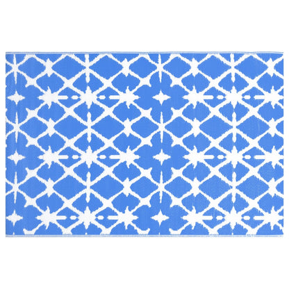 Tappeto da Esterni ARAKIL Blu e Bianco 120x180 cm in PP