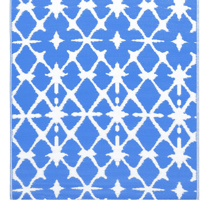 Tappeto da Esterni ARAKIL Blu e Bianco 190x290 cm in PP