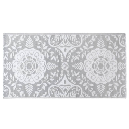 Tappeto da Esterni ARAKIL Grigio Chiaro 80x150 cm in PP