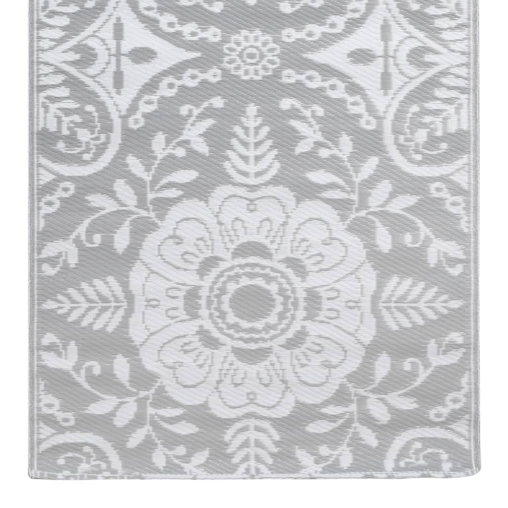 Tappeto da Esterni ARAKIL Grigio Chiaro 80x150 cm in PP