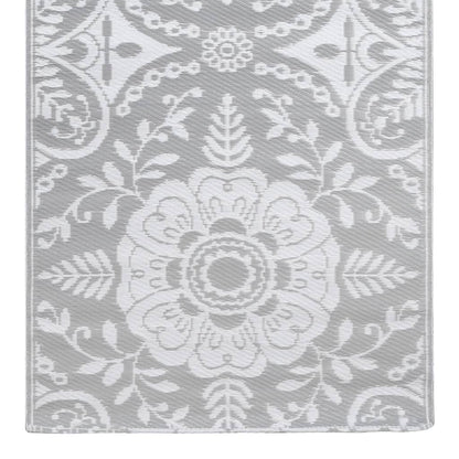 Tappeto da Esterni ARAKIL Grigio Chiaro 80x150 cm in PP