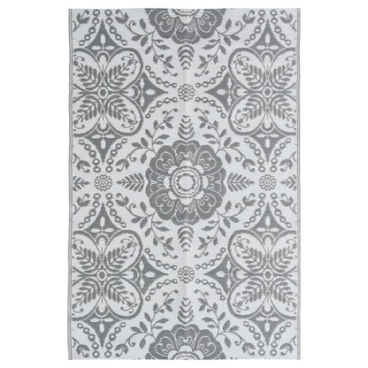 Tappeto da Esterni ARAKIL Grigio Chiaro 120x180 cm in PP