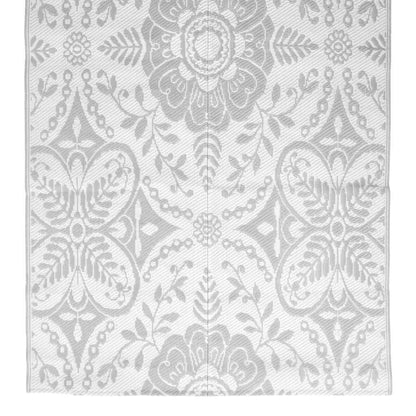 Tappeto da Esterni ARAKIL Grigio Chiaro 160x230 cm in PP