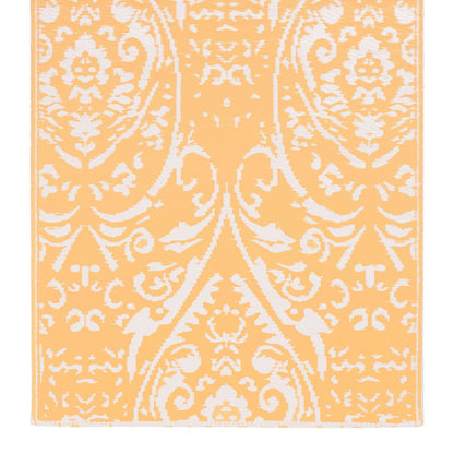 Tappeto da Esterni ARAKIL Arancione e Bianco 160x230 cm in PP