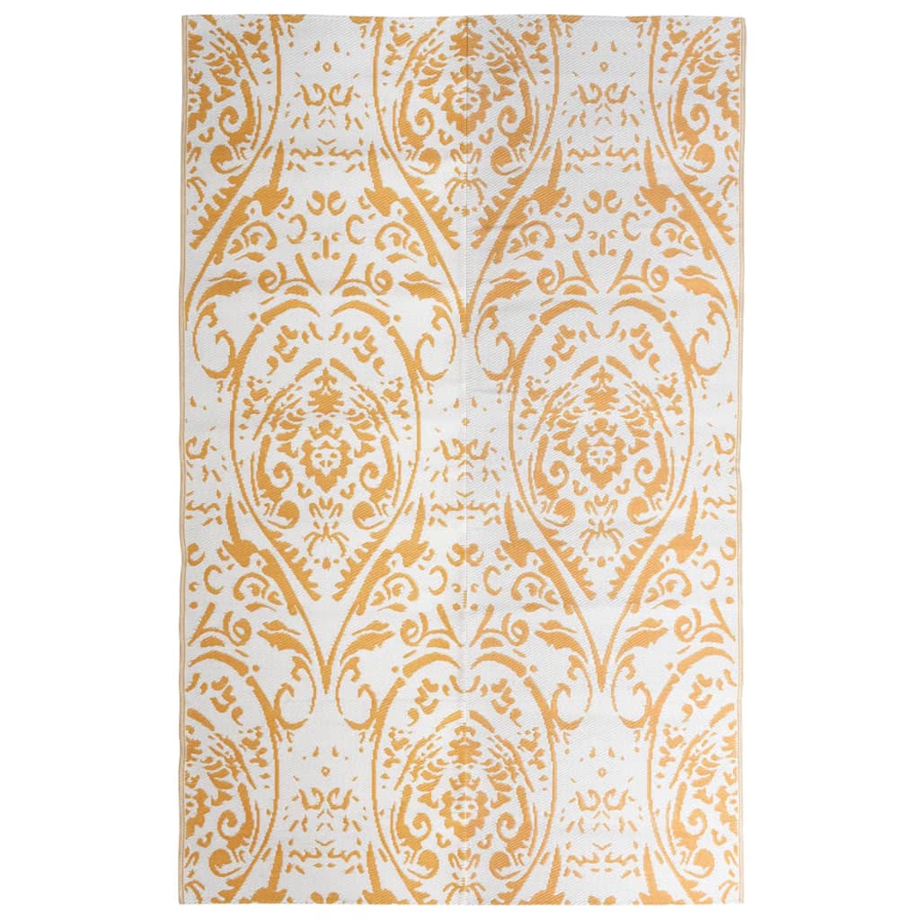 Tappeto da Esterni ARAKIL Arancione e Bianco 190x290 cm in PP