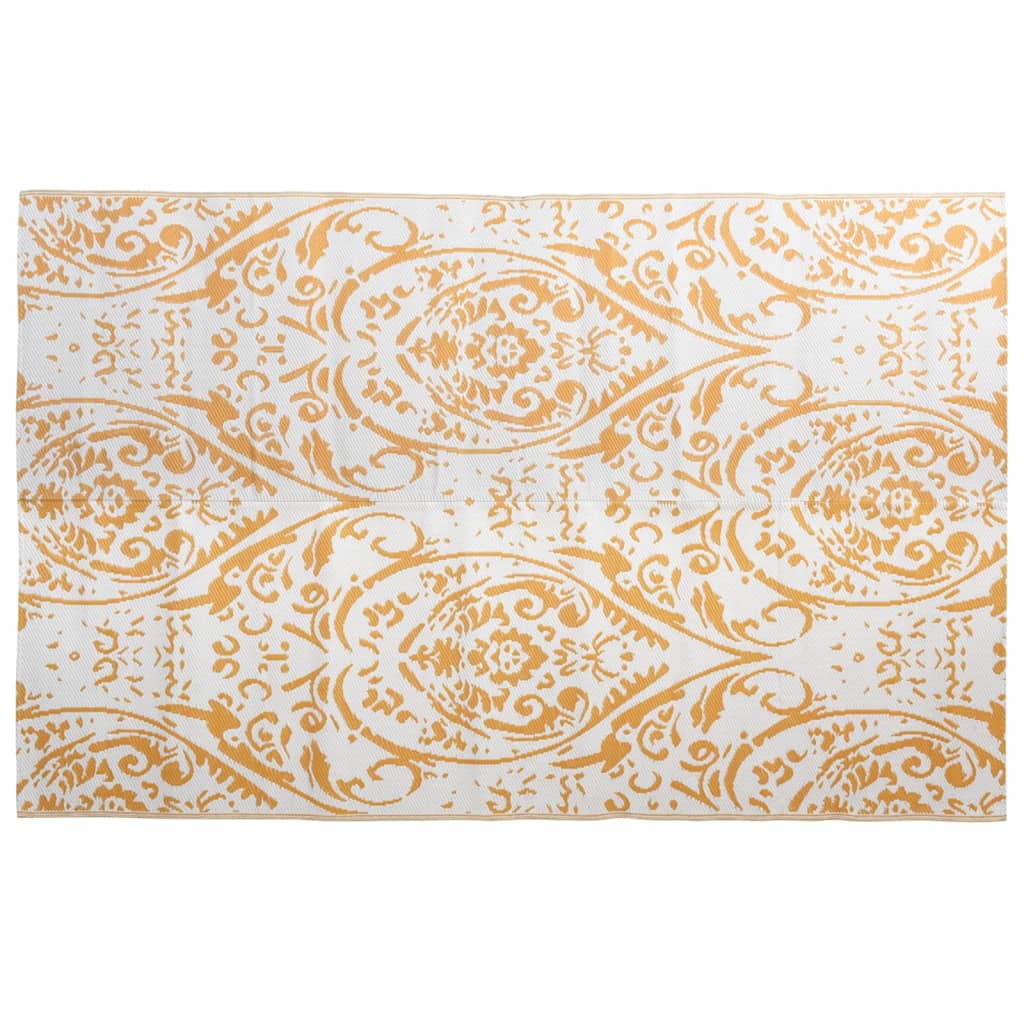 Tappeto da Esterni ARAKIL Arancione e Bianco 190x290 cm in PP