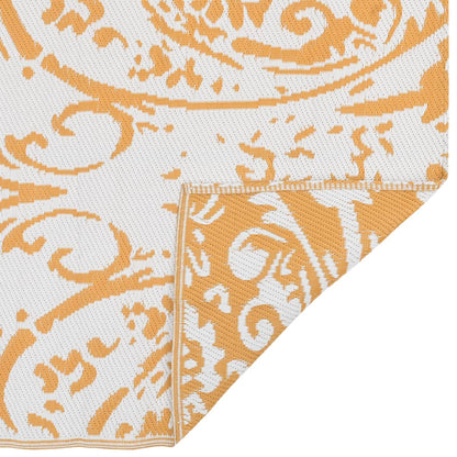 Tappeto da Esterni ARAKIL Arancione e Bianco 190x290 cm in PP