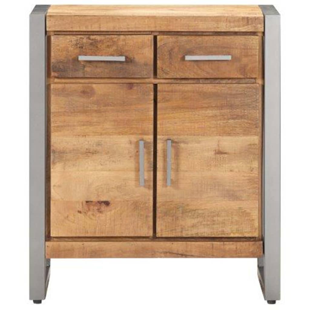 Credenza 60x35x72 cm in Legno di Mango Grezzo