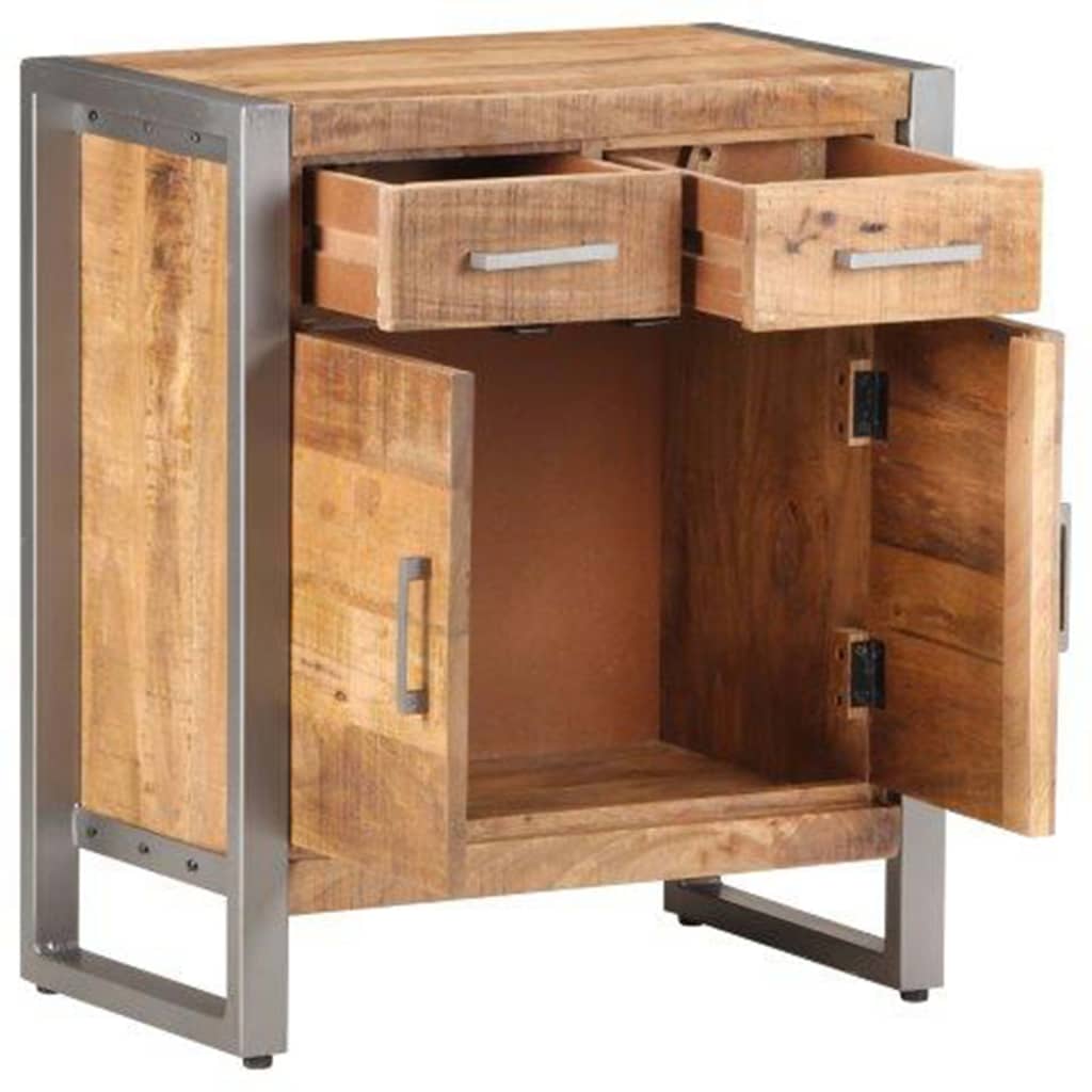 Credenza 60x35x72 cm in Legno di Mango Grezzo