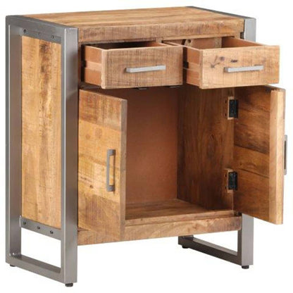 Credenza 60x35x72 cm in Legno di Mango Grezzo