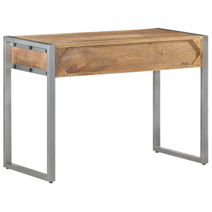 Scrivania 108x50x75 cm in Legno di Mango Grezzo